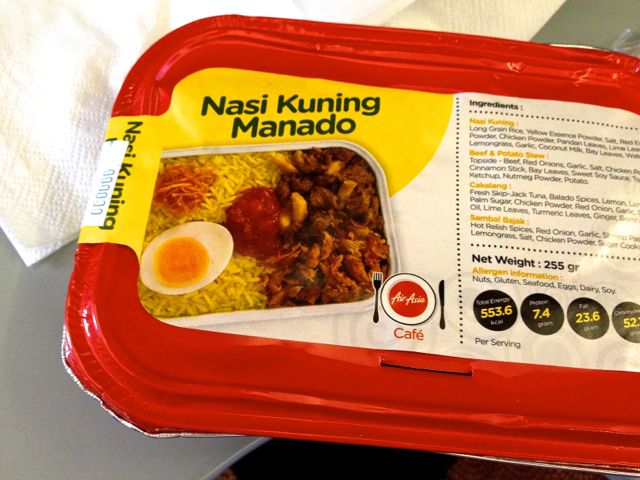 air asia indonesia nasi kuning manado